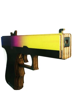 Lemn pistol Glock gradient de CS go | arma KS merge (lemn de cauciuc săgeată v1)